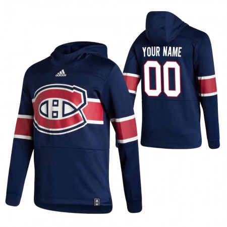 Montreal Canadiens Custom 2020-2021 Reverse Retro Pullover Hooded Sweatshirt - Herre